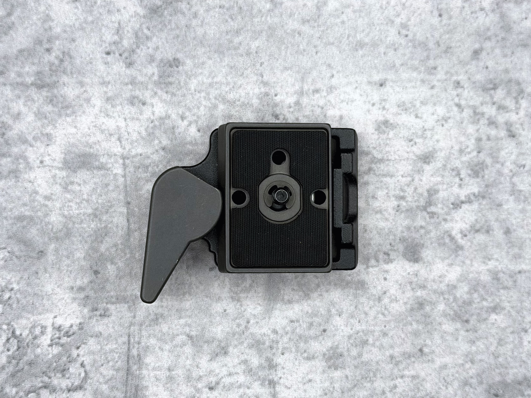 プレートが固定された状態。ここからさらにロック機構でレバーをロックできる。