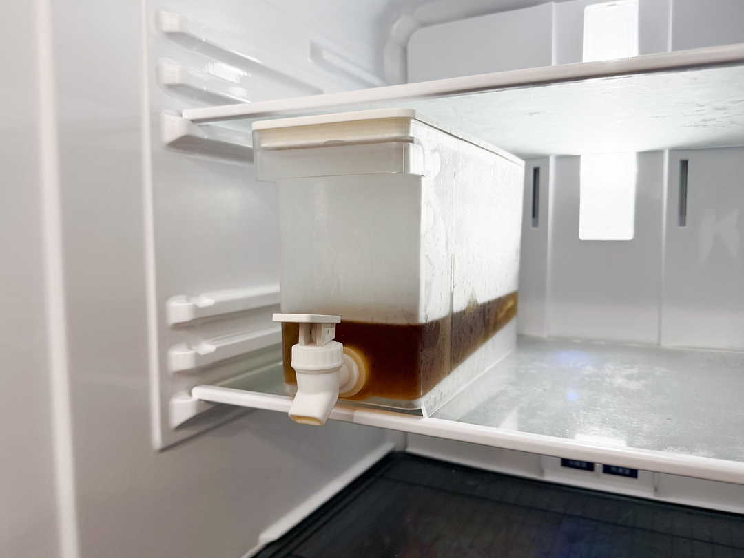 2.8L の飲み物が冷蔵庫内に常にあると、思ったより快適
