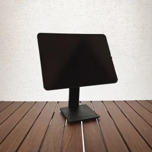 回転機構がついていて、iPad をスタンドに装着したまま回転が可能