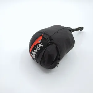 収納袋の縫い目から割けてしまった NANGA のポケッタブルエコバッグ