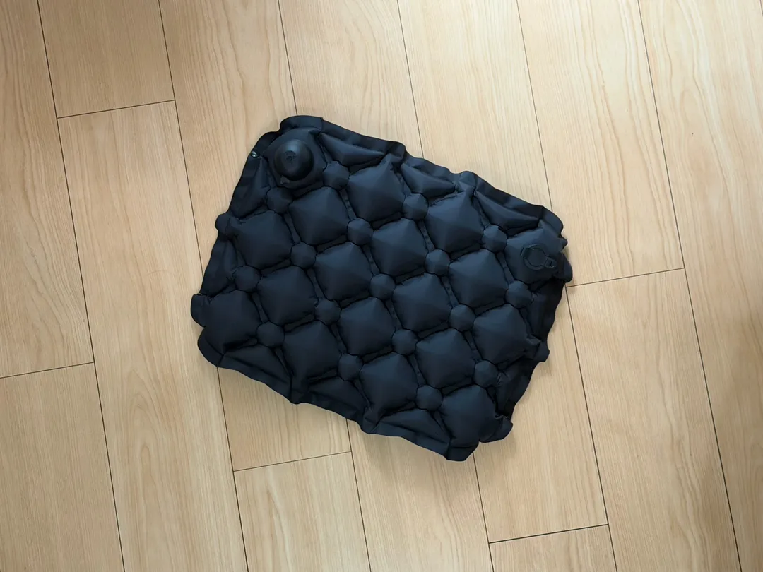 エアクッションを膨らませた様子