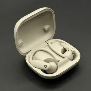 充電ケースに収納された Powerbeats Pro 2。ケースはワイヤレス充電に対応。