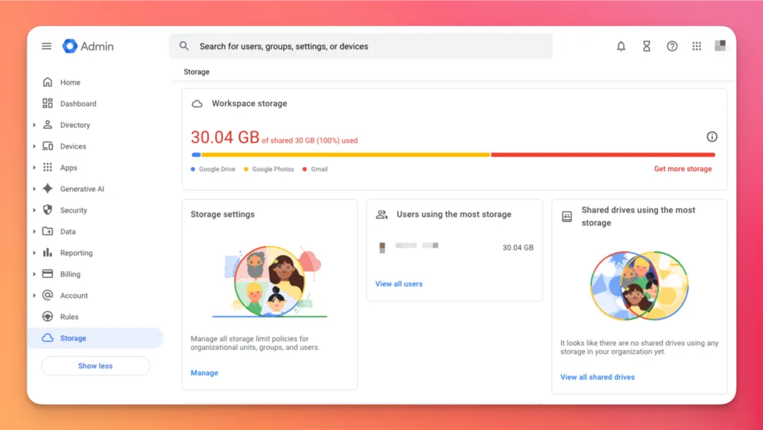 Google から「Pooled storage limit exceeded」というメールが来る理由と対処法